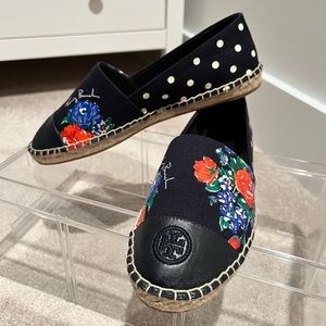 Tory Burch Floral Espadrille Slip-ons
